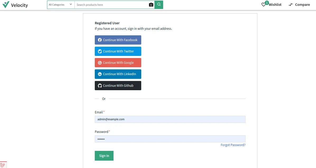 social login