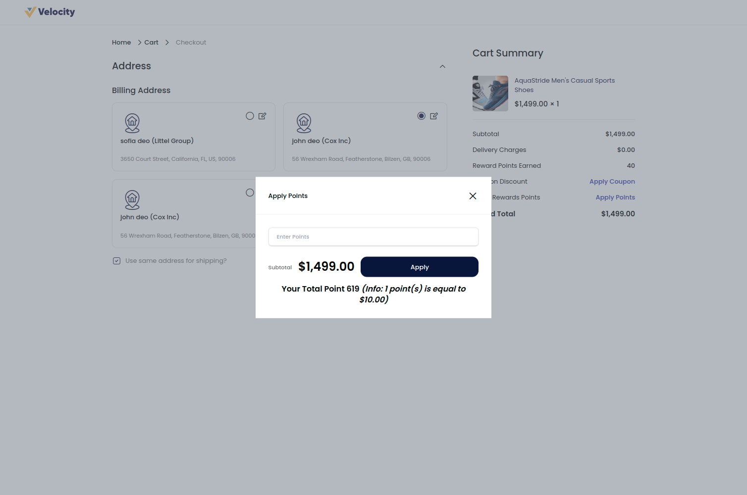 Laravel eCommerce Reward Points Slider Image 4