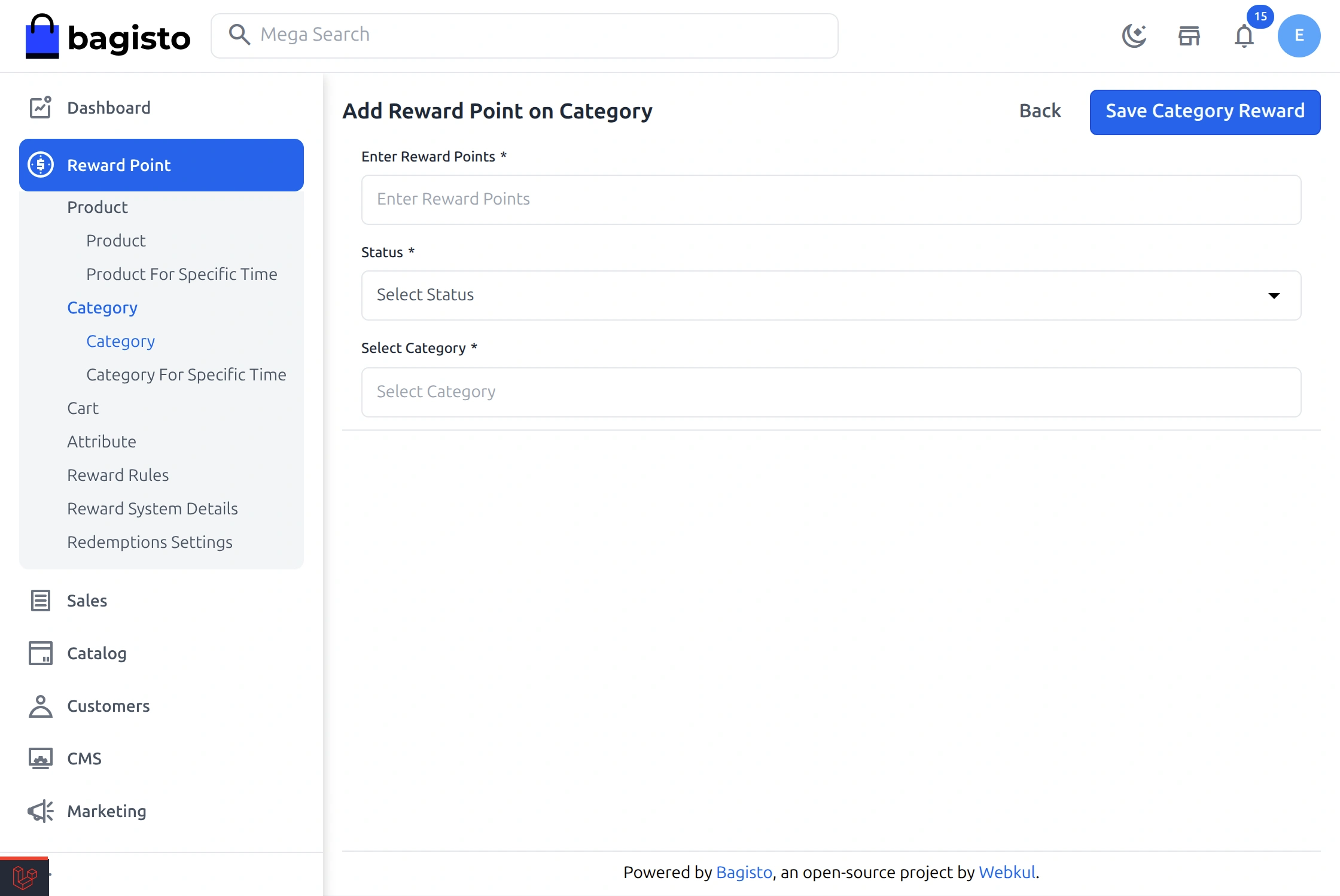 Laravel eCommerce Reward Points Slider Image 8