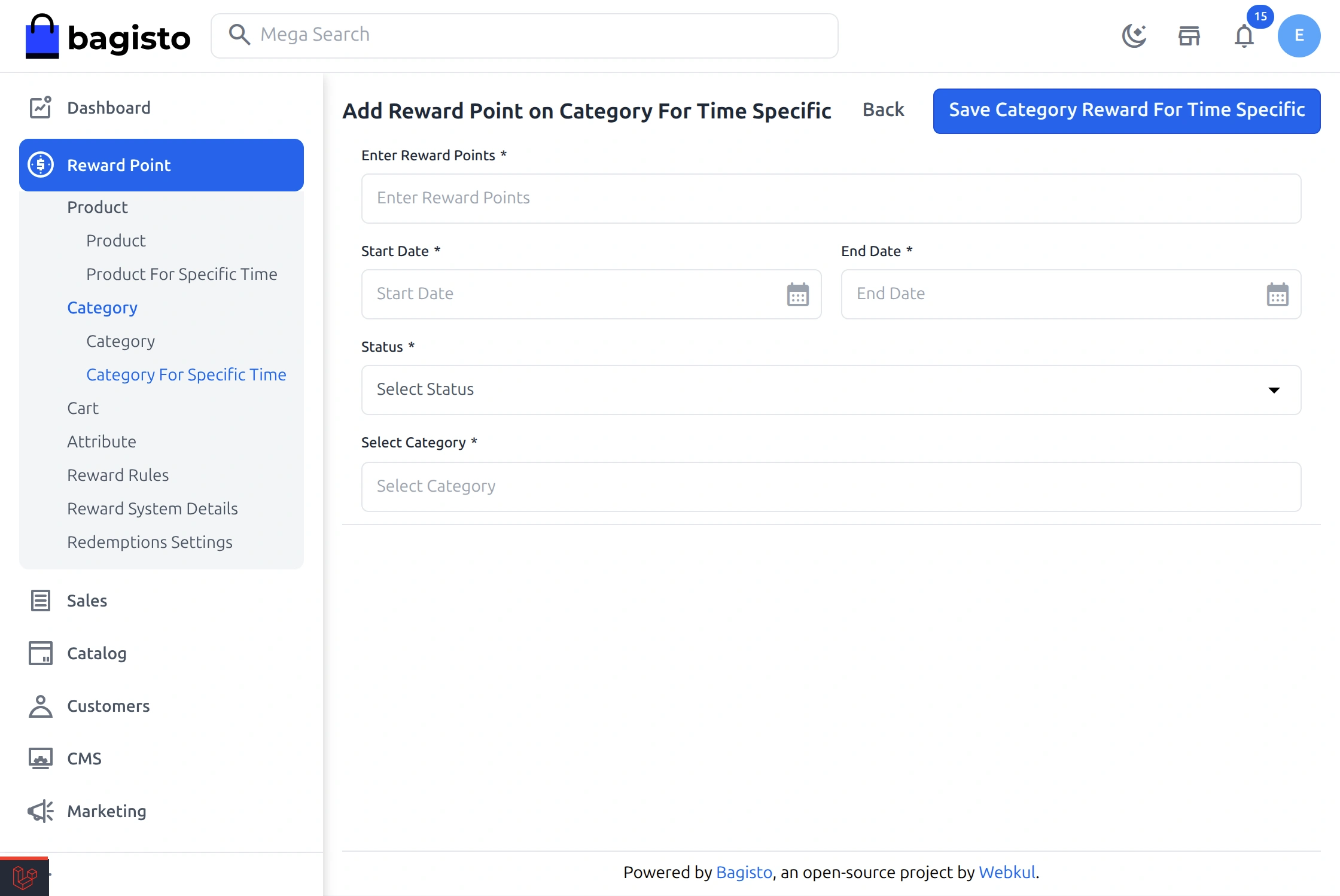 Laravel eCommerce Reward Points Slider Image 9