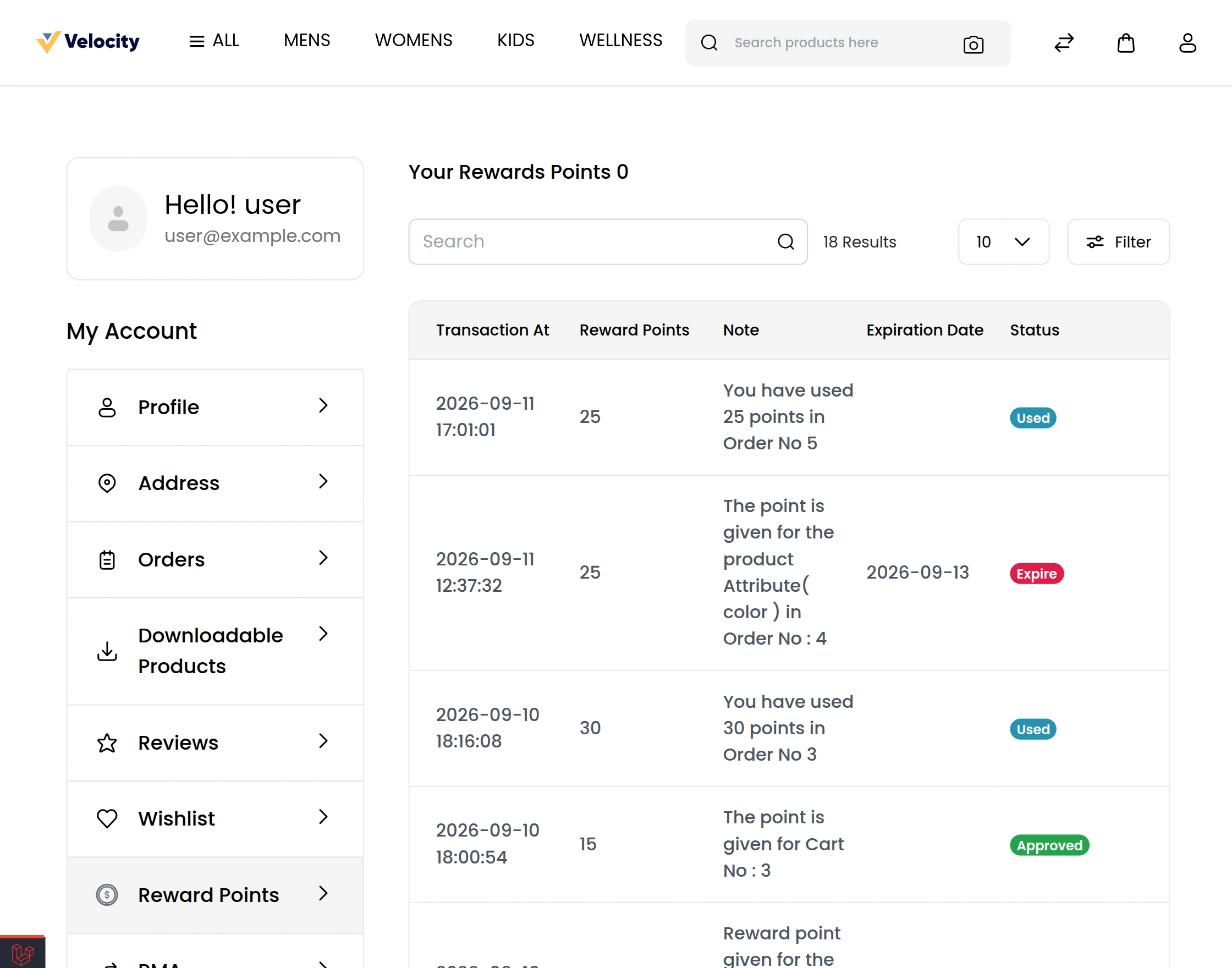 Laravel eCommerce Reward Points Slider Image 1