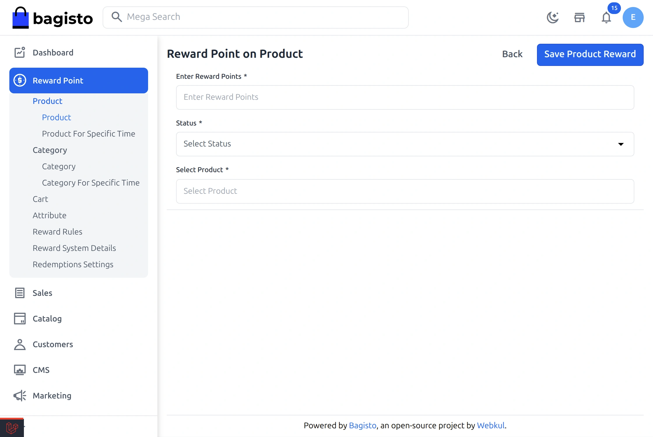 Laravel eCommerce Reward Points Slider Image 6
