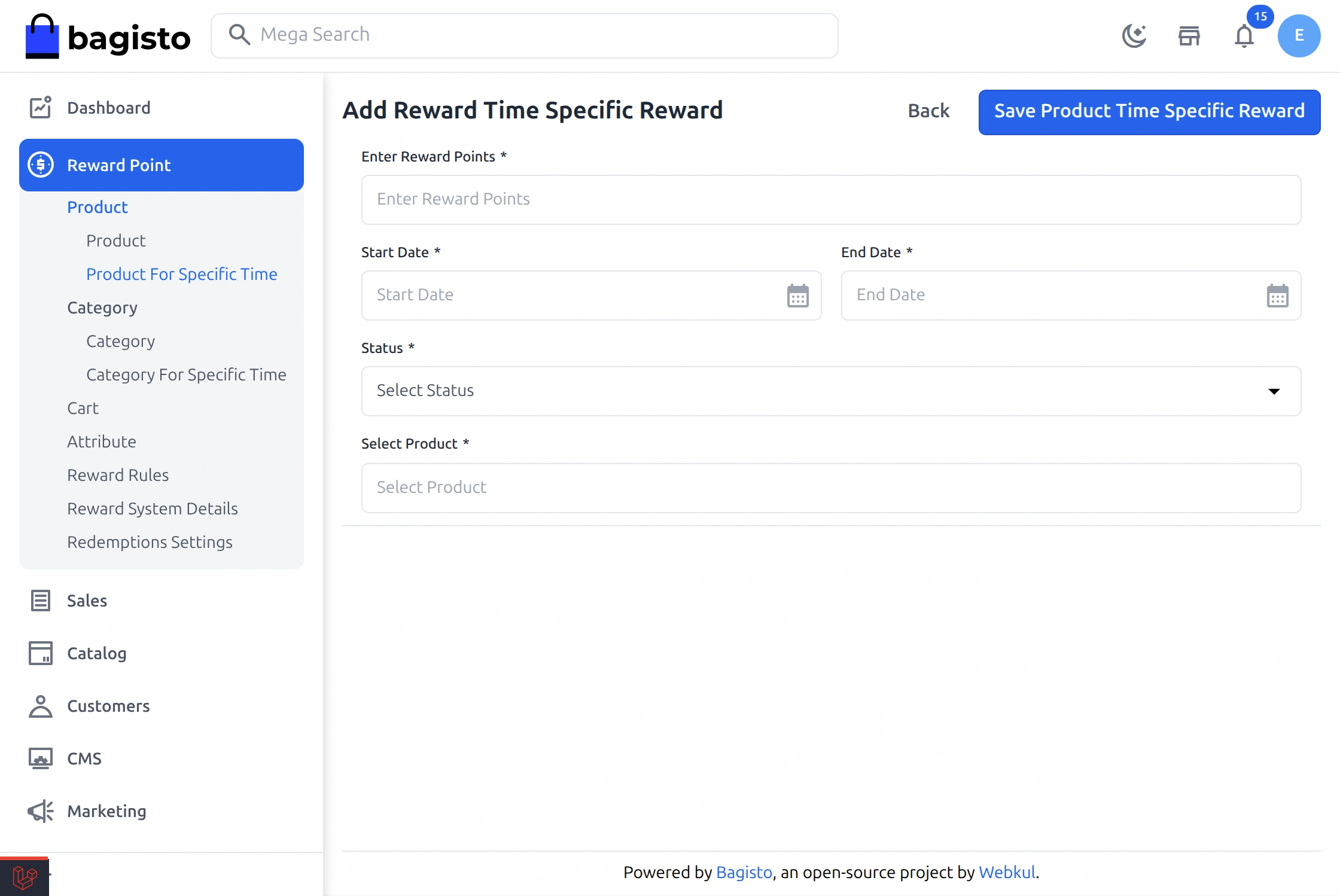 Laravel eCommerce Reward Points Slider Image 7