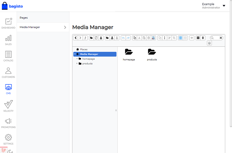 Laravel eCommerce Media Manager Slider Image 1