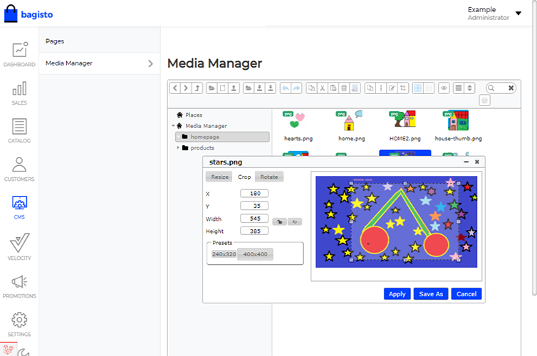 Laravel eCommerce Media Manager Slider Image 4