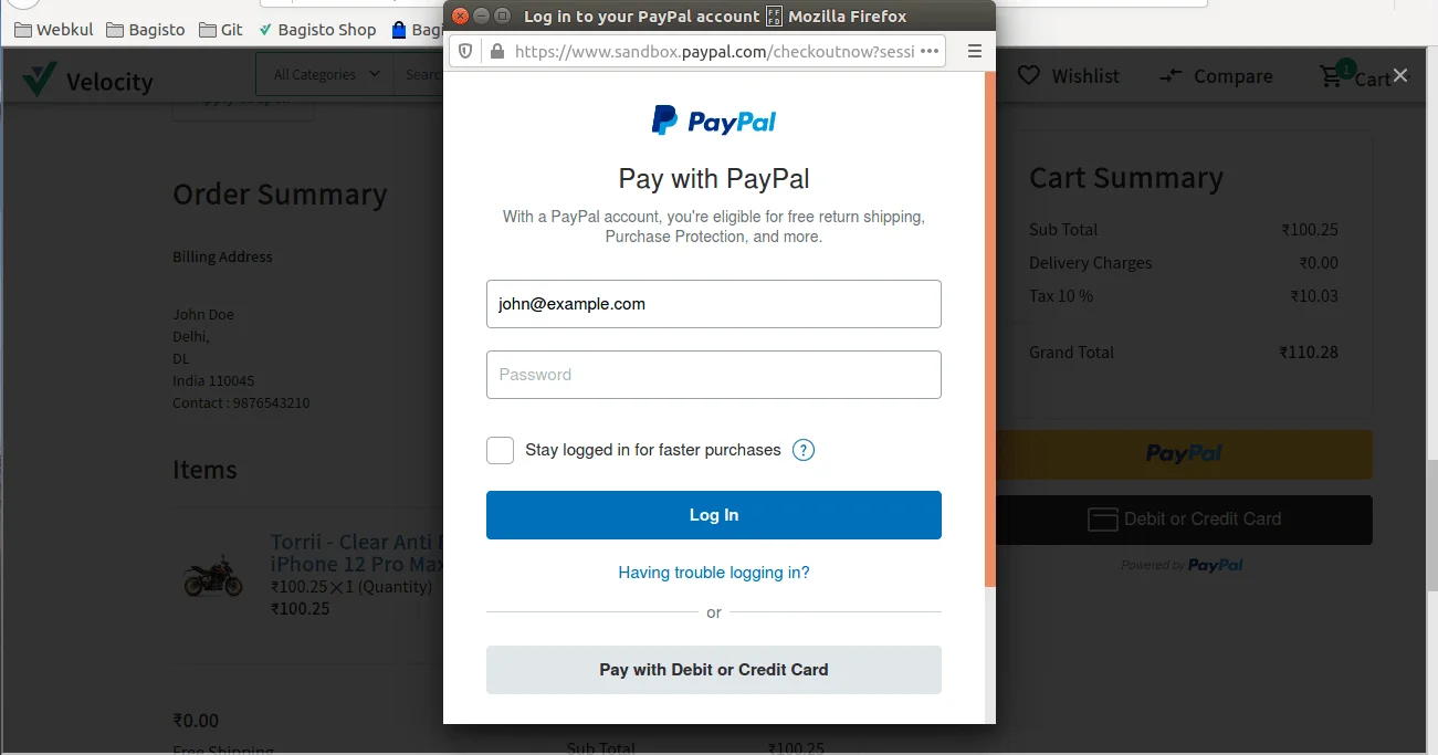 login into their account