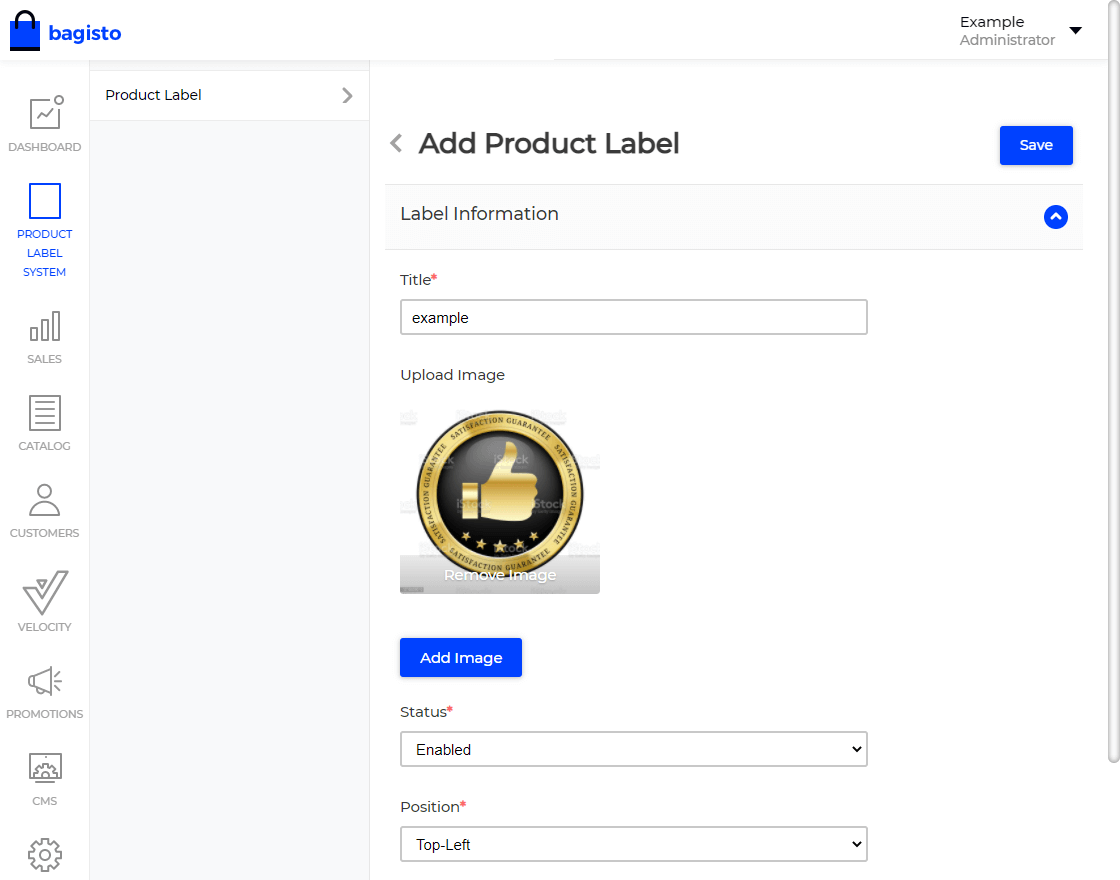 Laravel eCommerce Product Label System Slider Image 3