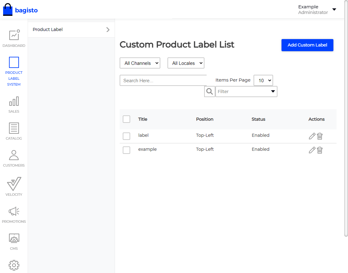Laravel eCommerce Product Label System Slider Image 2