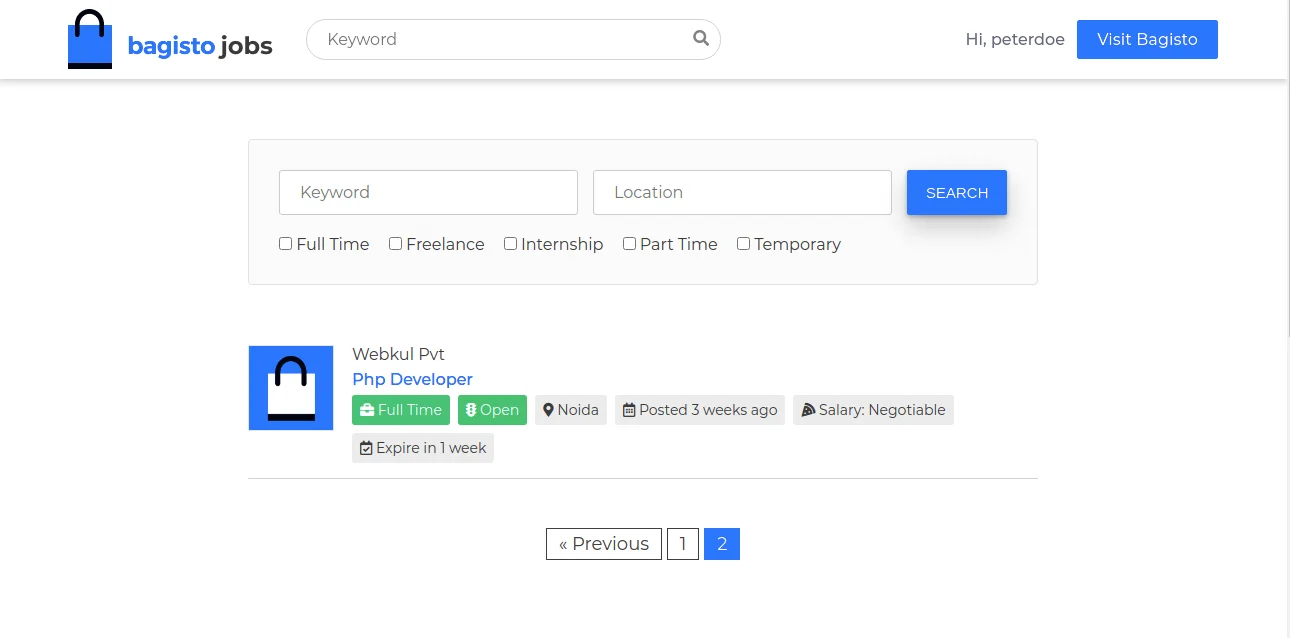 1-laravel-ecommerce-bagisto-job-board

