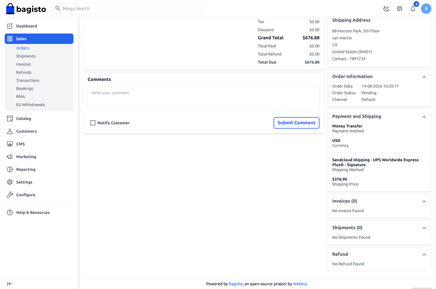 Laravel eCommerce Sendcloud Shipping Slider Image 4