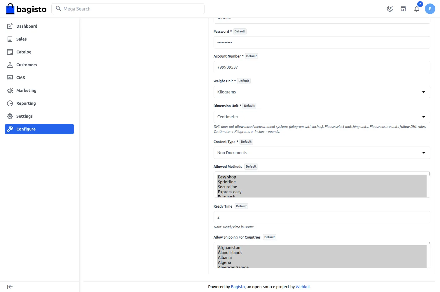 Laravel eCommerce DHL Shipping Slider Image 3
