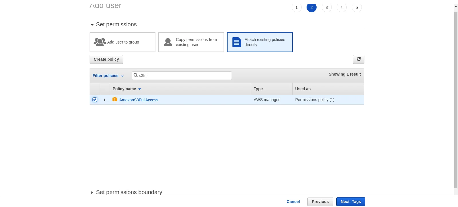 amazon-s3-full-access