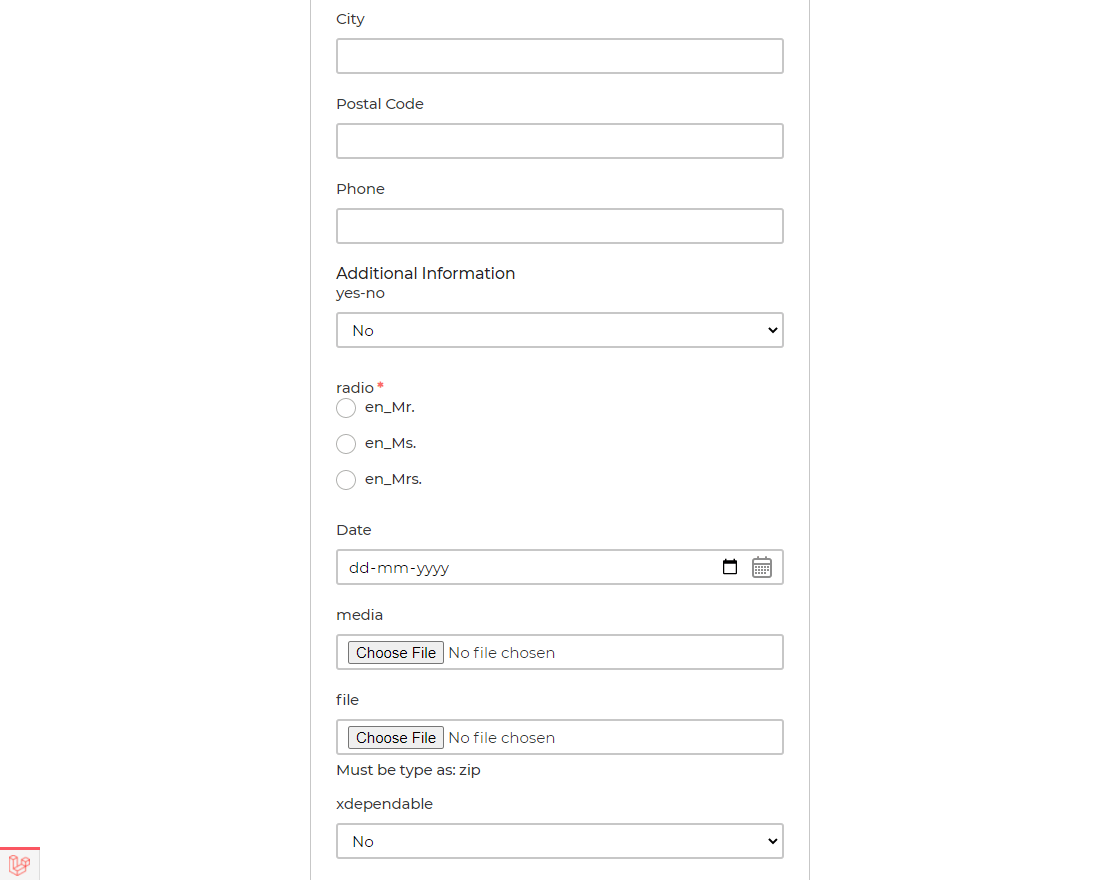 Laravel eCommerce Custom Registration Fields Slider Image 1
