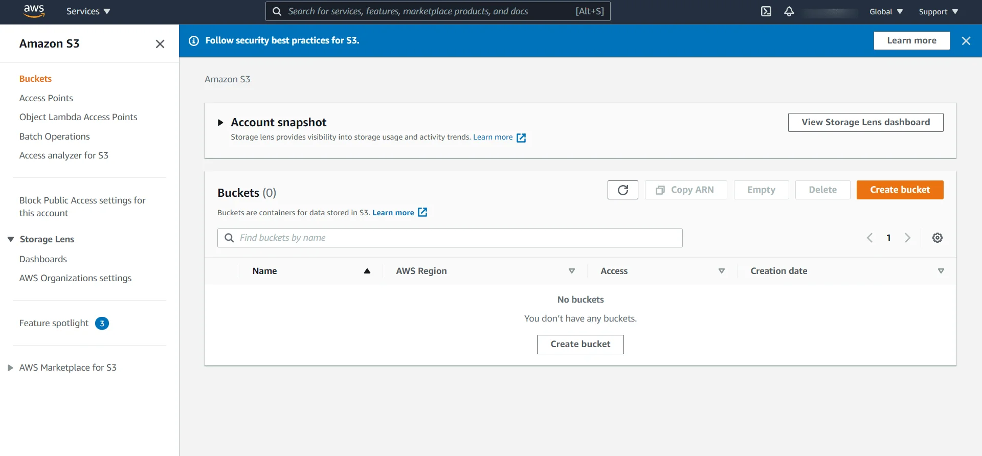 s3-bucket-creat-bucket-from-drop-down-menu