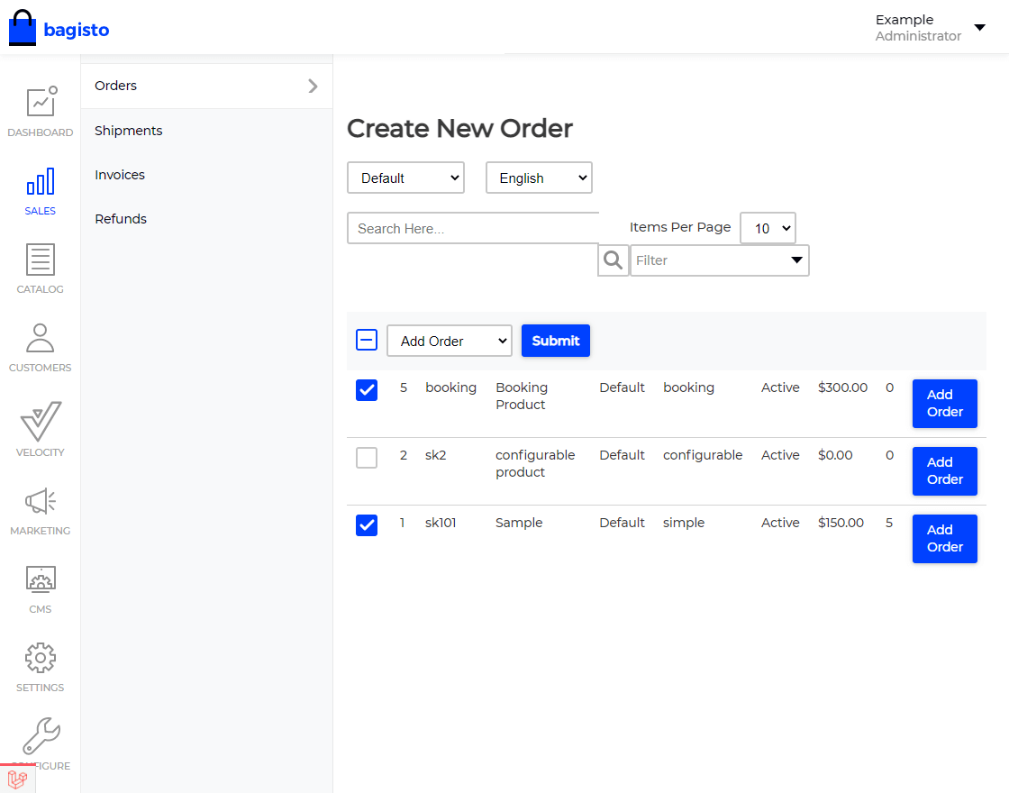 Laravel eCommerce Admin Order Creation Slider Image 4