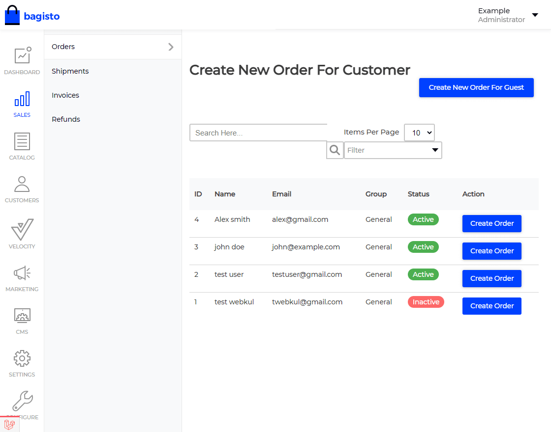 Laravel eCommerce Admin Order Creation Slider Image 3