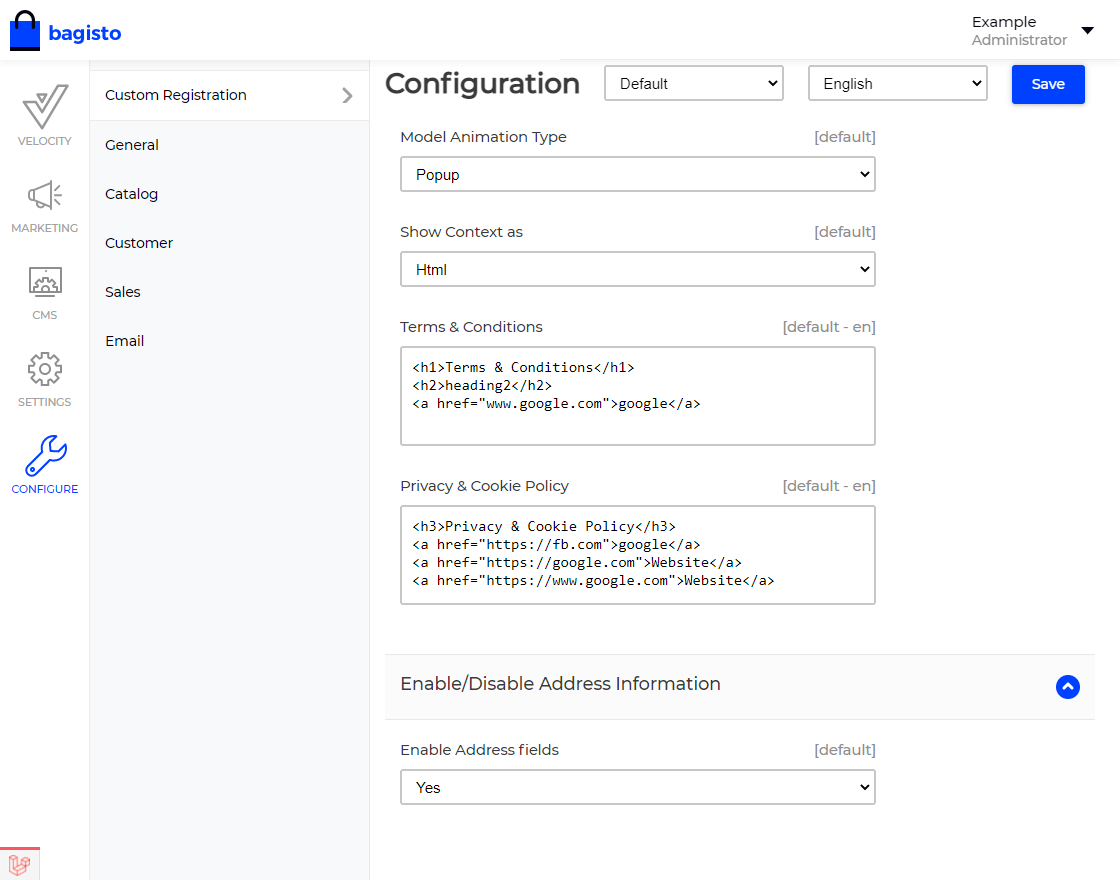 Laravel eCommerce Custom Registration Fields Slider Image 4