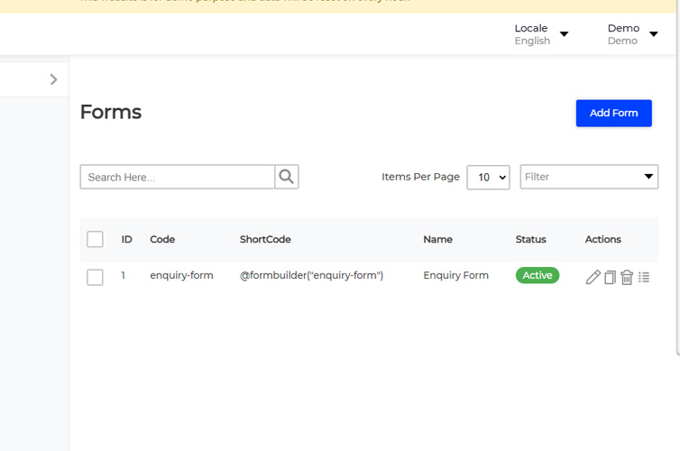 Laravel eCommerce Form Builder extension Slider Image 1