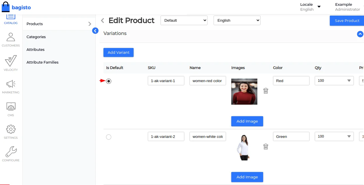 bagisto-laravel-eCommerce-configurable-default-varient-added