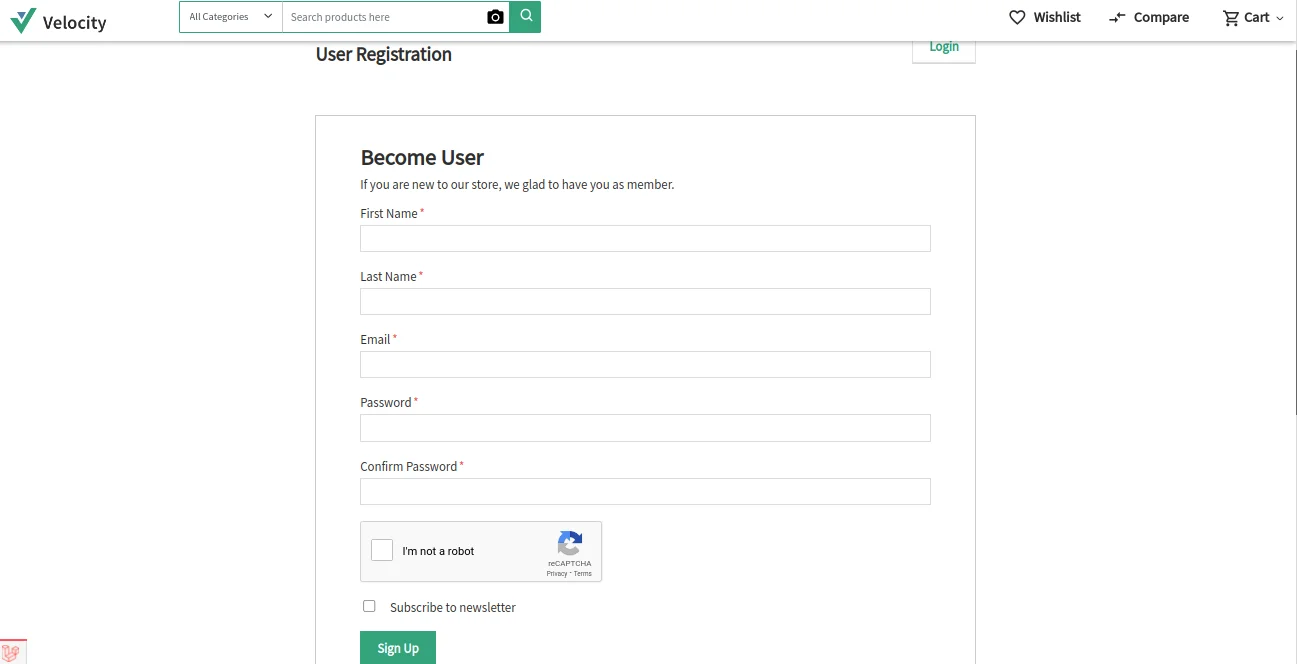 bagisto-laravel-eCommerce-google-captcha-at-sign-up