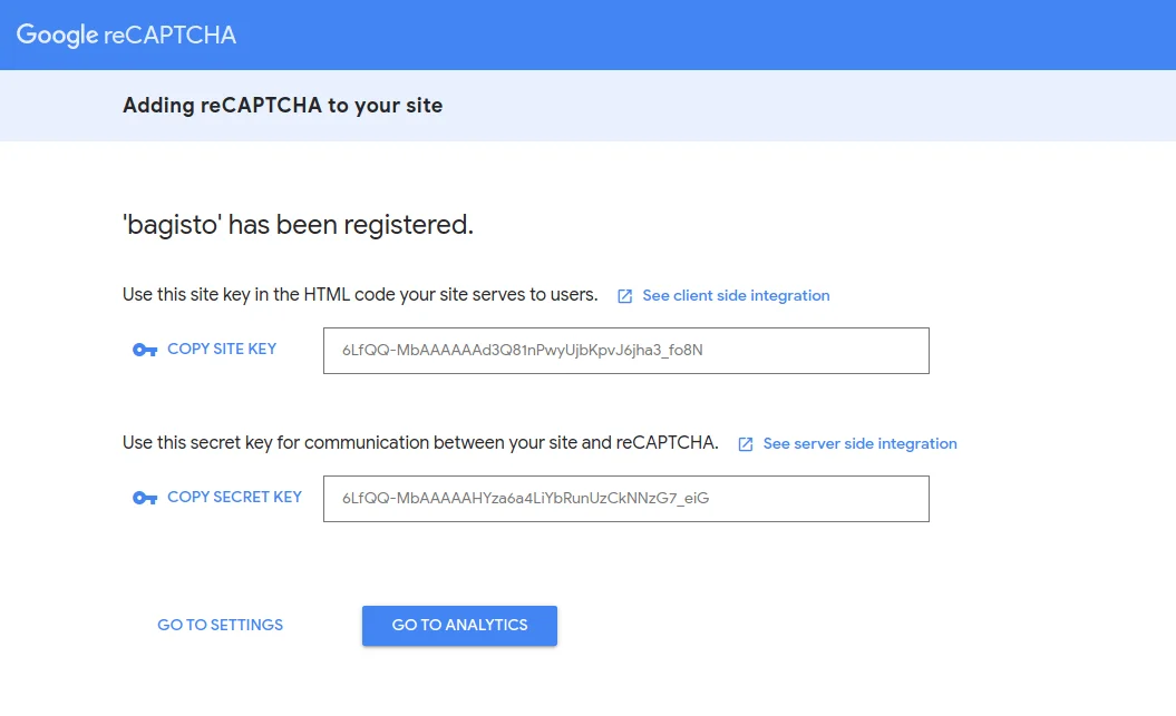 bagisto-laravel-eCommerce-google-captcha-keys