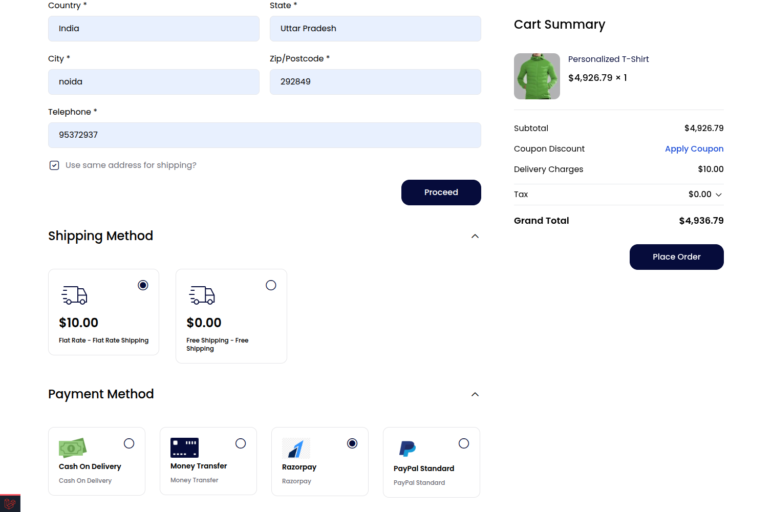 Laravel eCommerce Razorpay Payment Gateway Slider Image 4