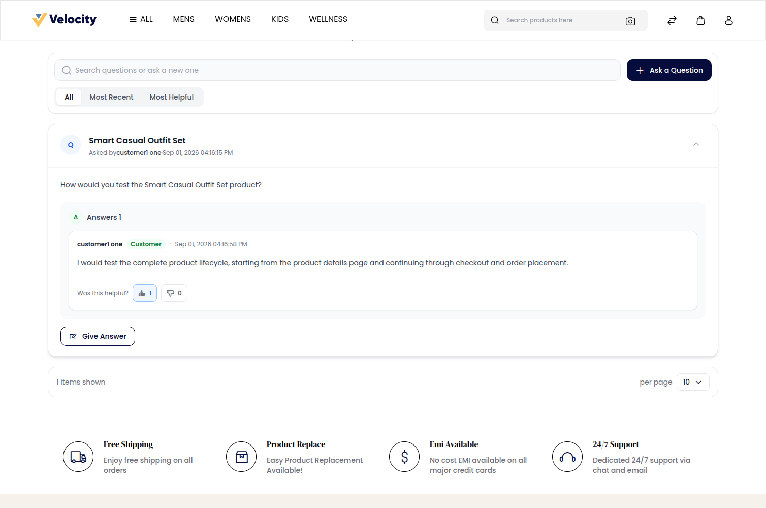 Laravel eCommerce Product Questions And Answers Module Slider Image 3