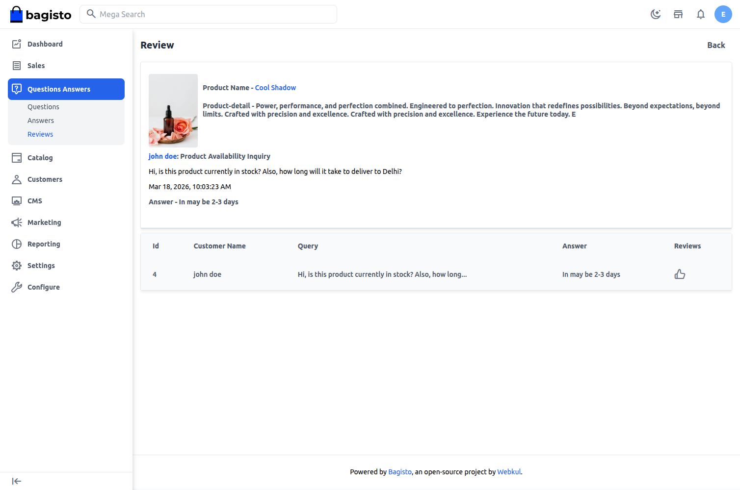 Laravel eCommerce Product Questions And Answers Module Slider Image 4