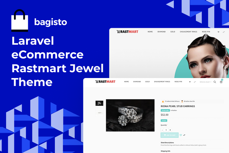 Laravel eCommerce Rastmart Jewel Theme:- Slider Image 4
