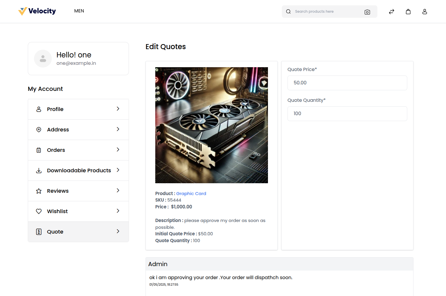 Laravel eCommerce Quote System Slider Image 6
