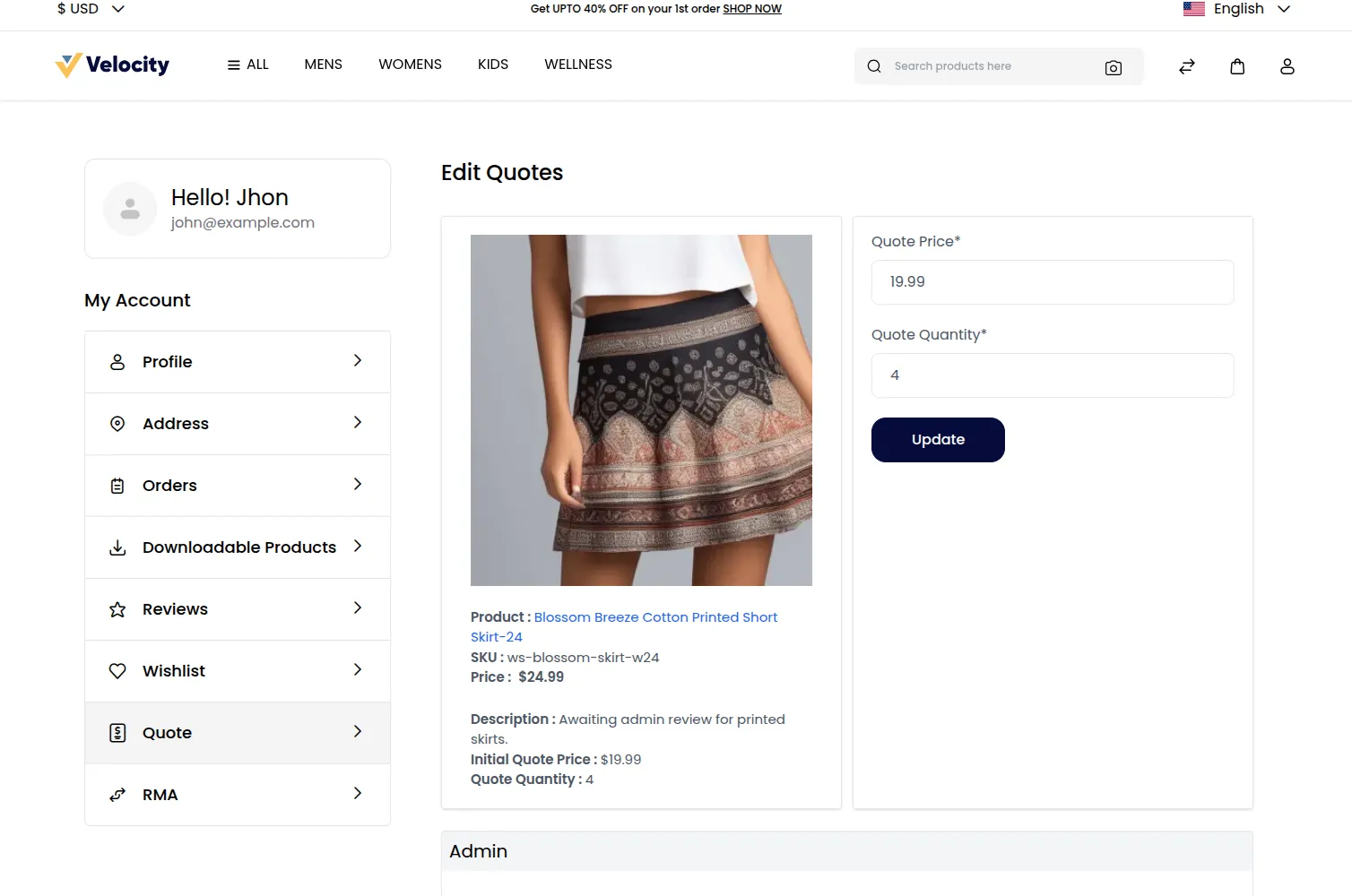 Laravel eCommerce Quote System Slider Image 11