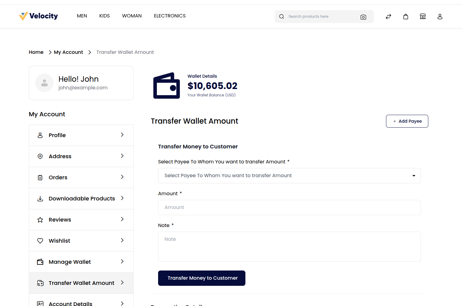 Laravel Multi Vendor Wallet System Slider Image 6