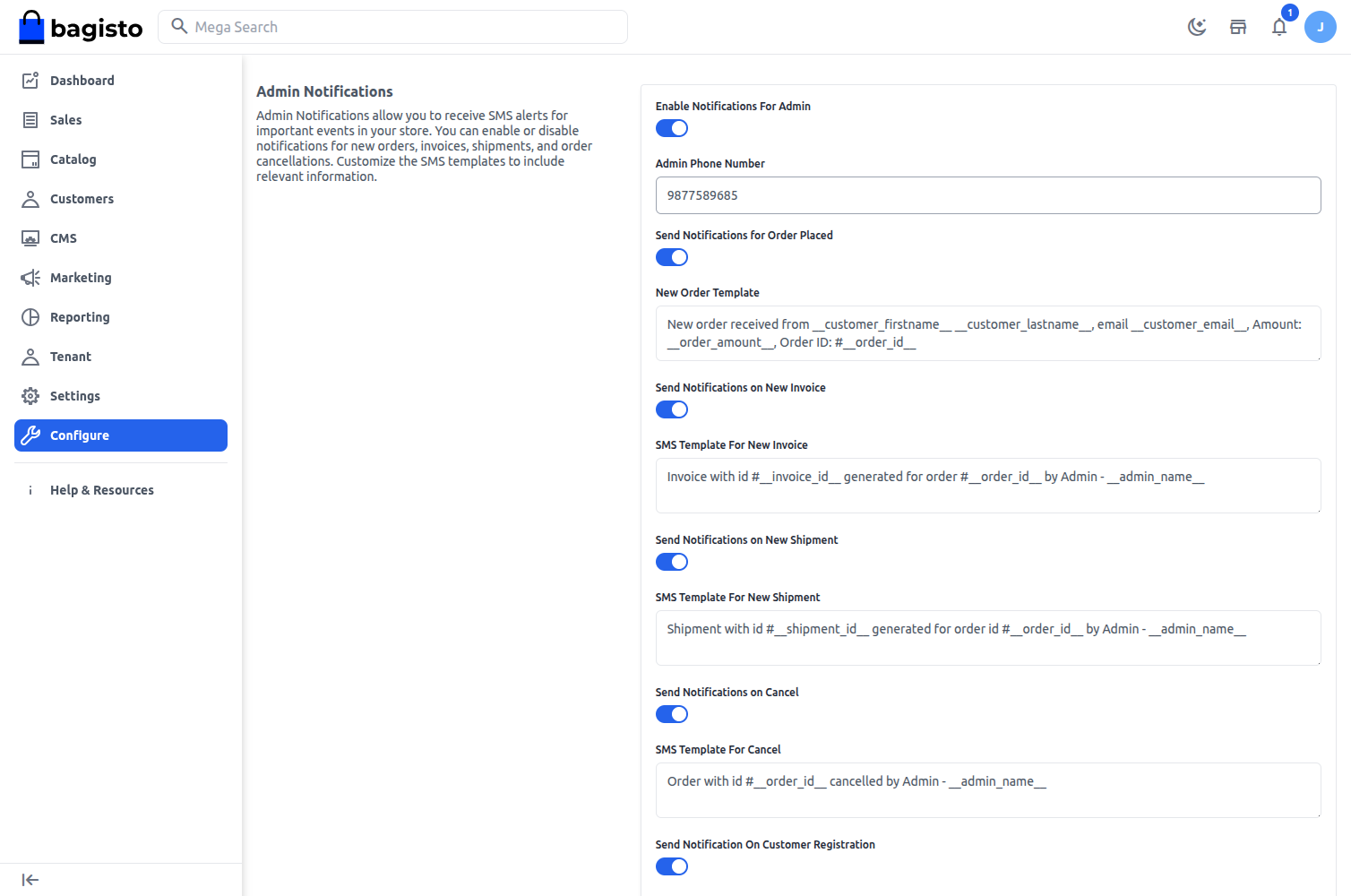 Laravel eCommerce Saas Sms Notification Module Slider Image 2