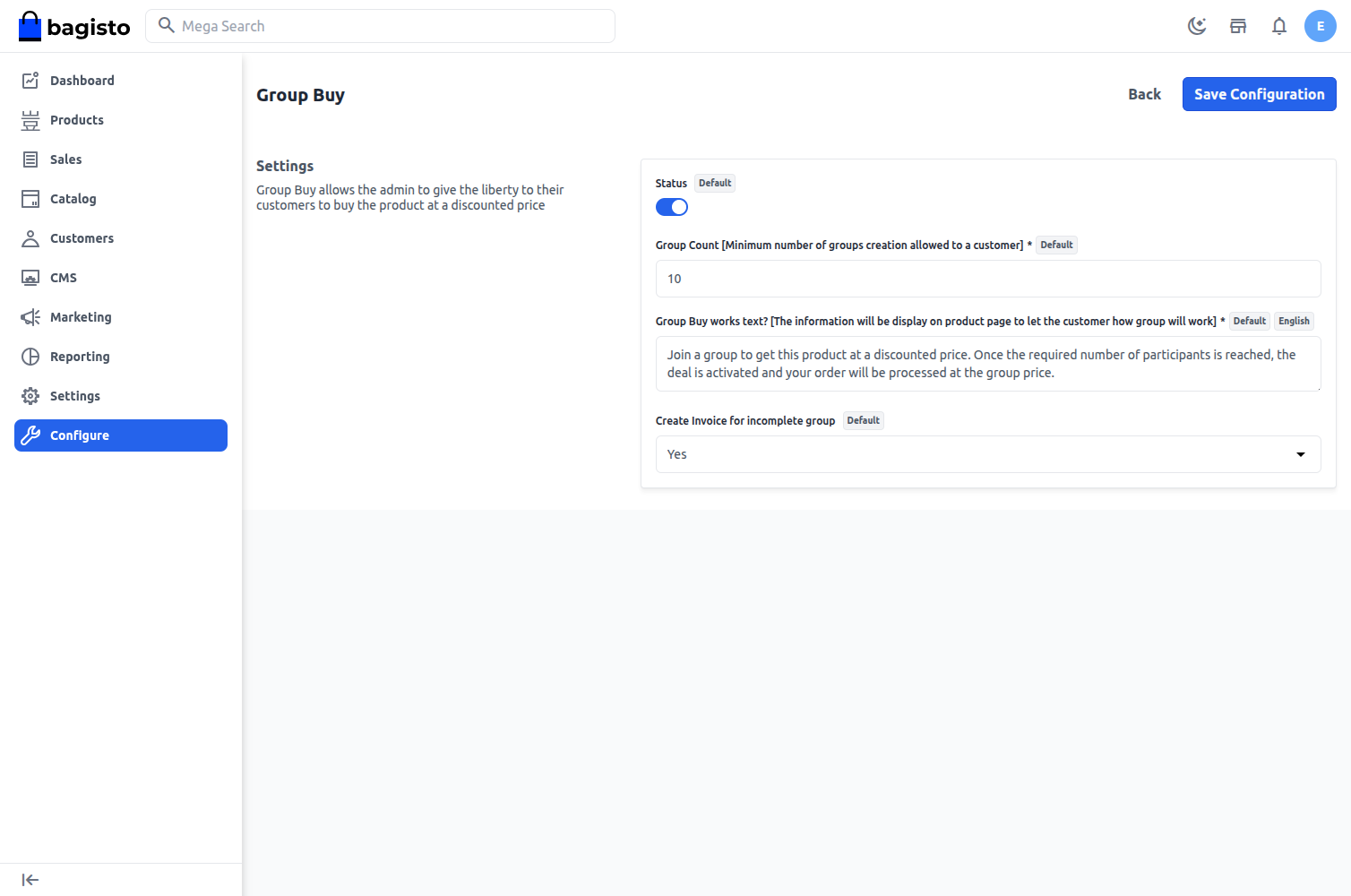 Laravel eCommerce Group Buy Slider Image 1