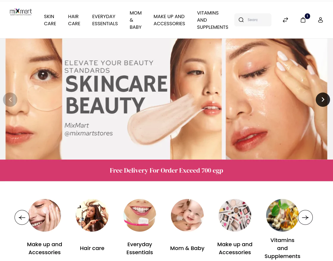 Egyptian cosmetic retailer- Mixmart