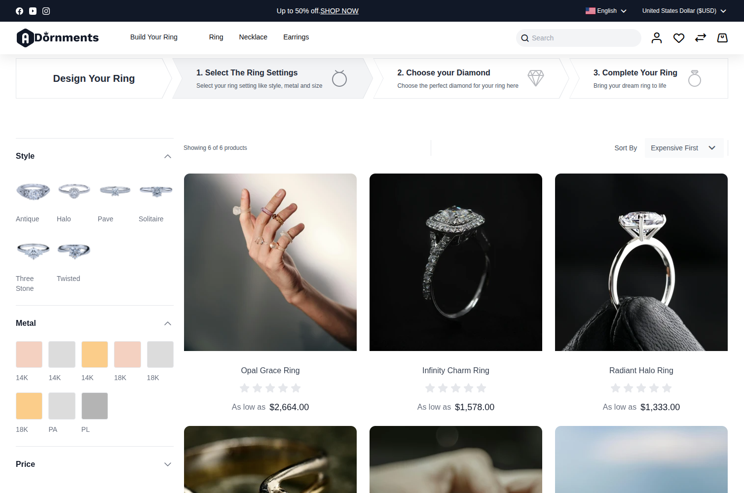 Laravel Custom Ring Builder Extension Slider Image 1