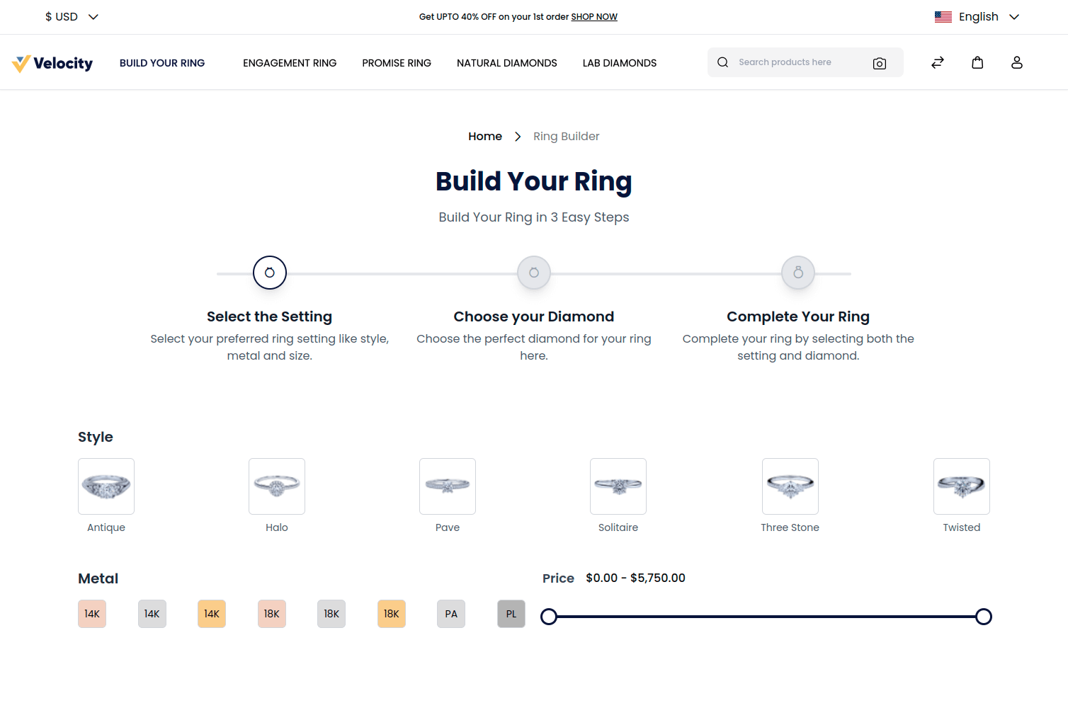 Laravel Custom Ring Builder Extension Slider Image 1