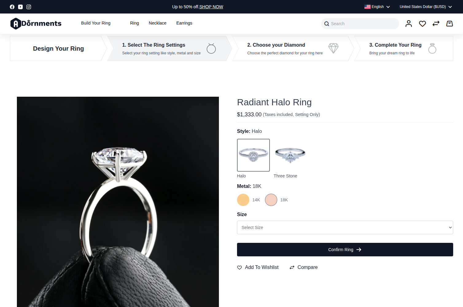 Laravel Custom Ring Builder Extension Slider Image 2
