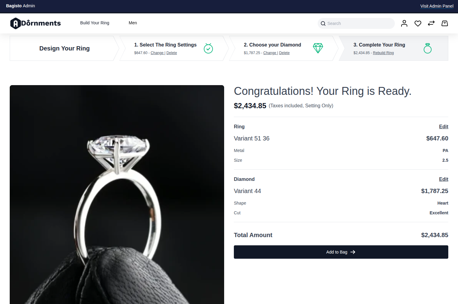 Laravel Custom Ring Builder Extension Slider Image 4
