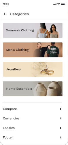 Fashion Commerce Category Page