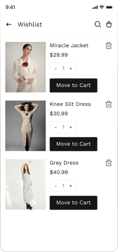 Fashion Commerce My Wishlist