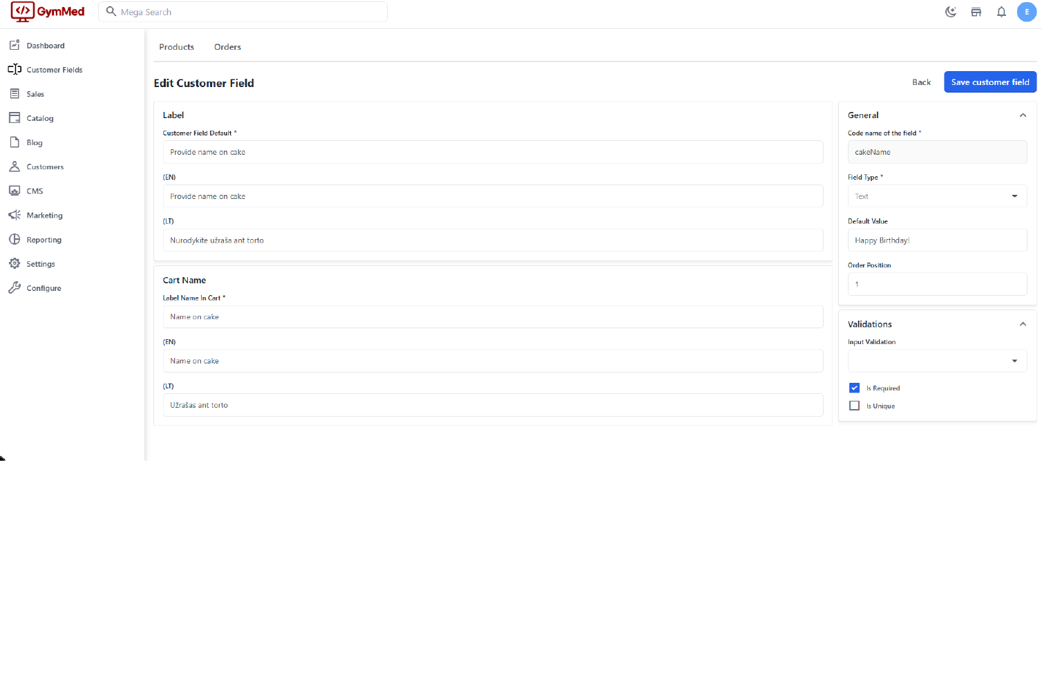 Product Custom Fields for Customers Slider Image 3