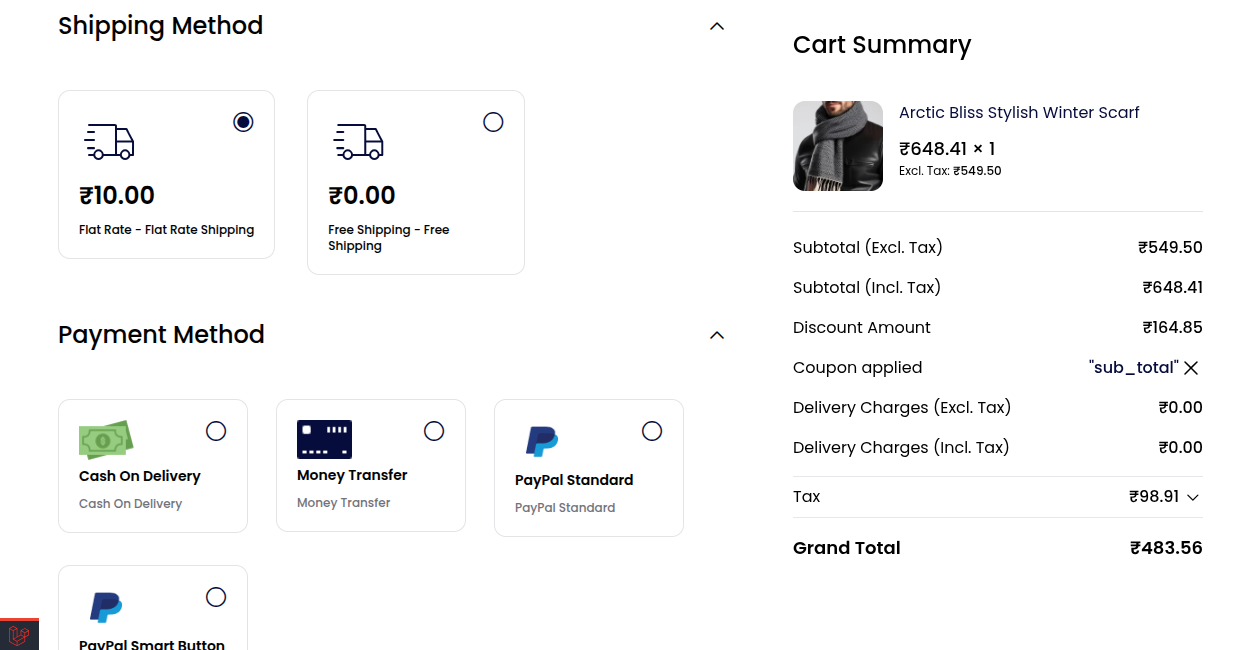 How to create promotions in Bagisto using cart rules