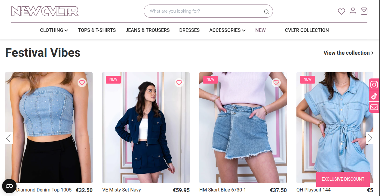 Women browsing fashion in NEW CVLTR's Groningen outlet