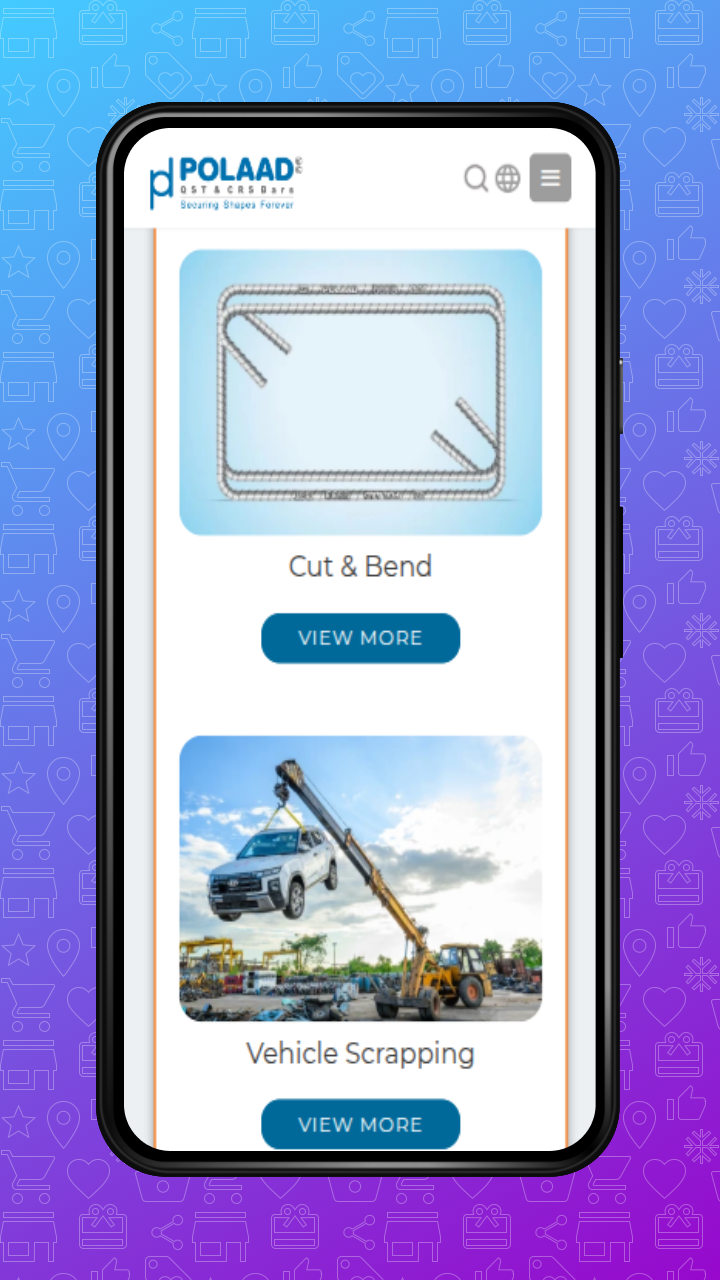 Polaad Steel mobile2