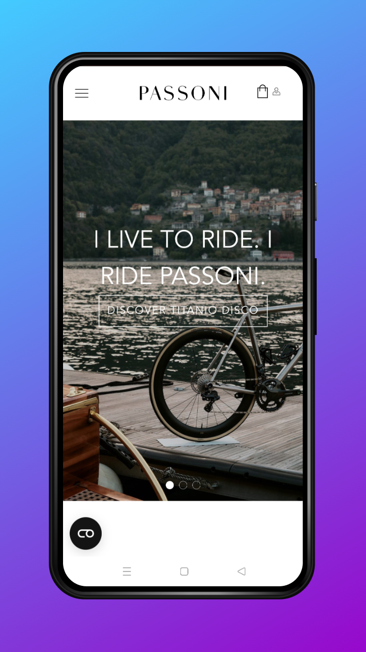 Luxury handcrafted bicycle frame from Passoni