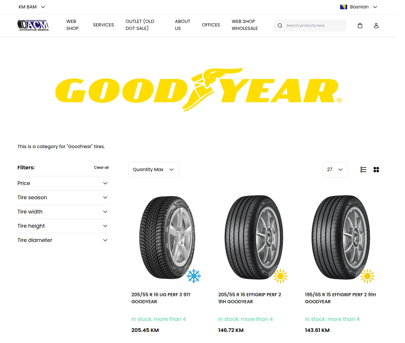 category page
