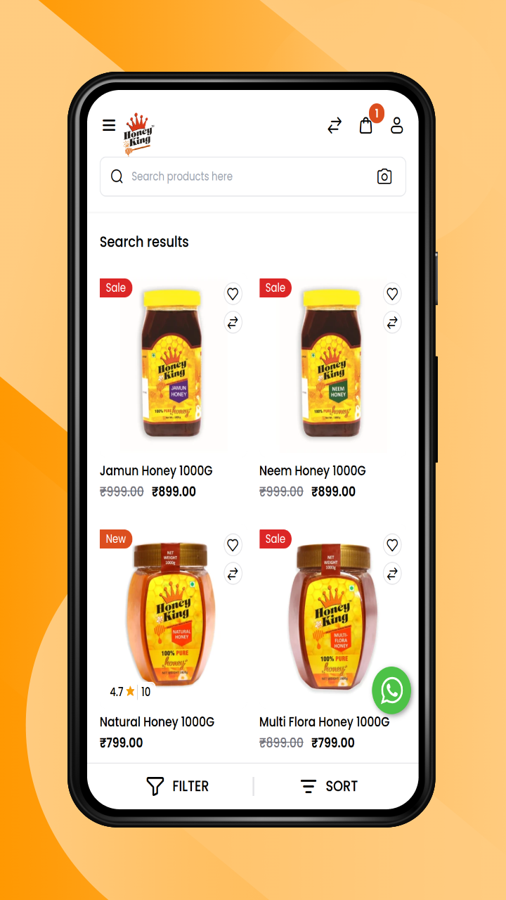 Honey King Pie mobile view 2