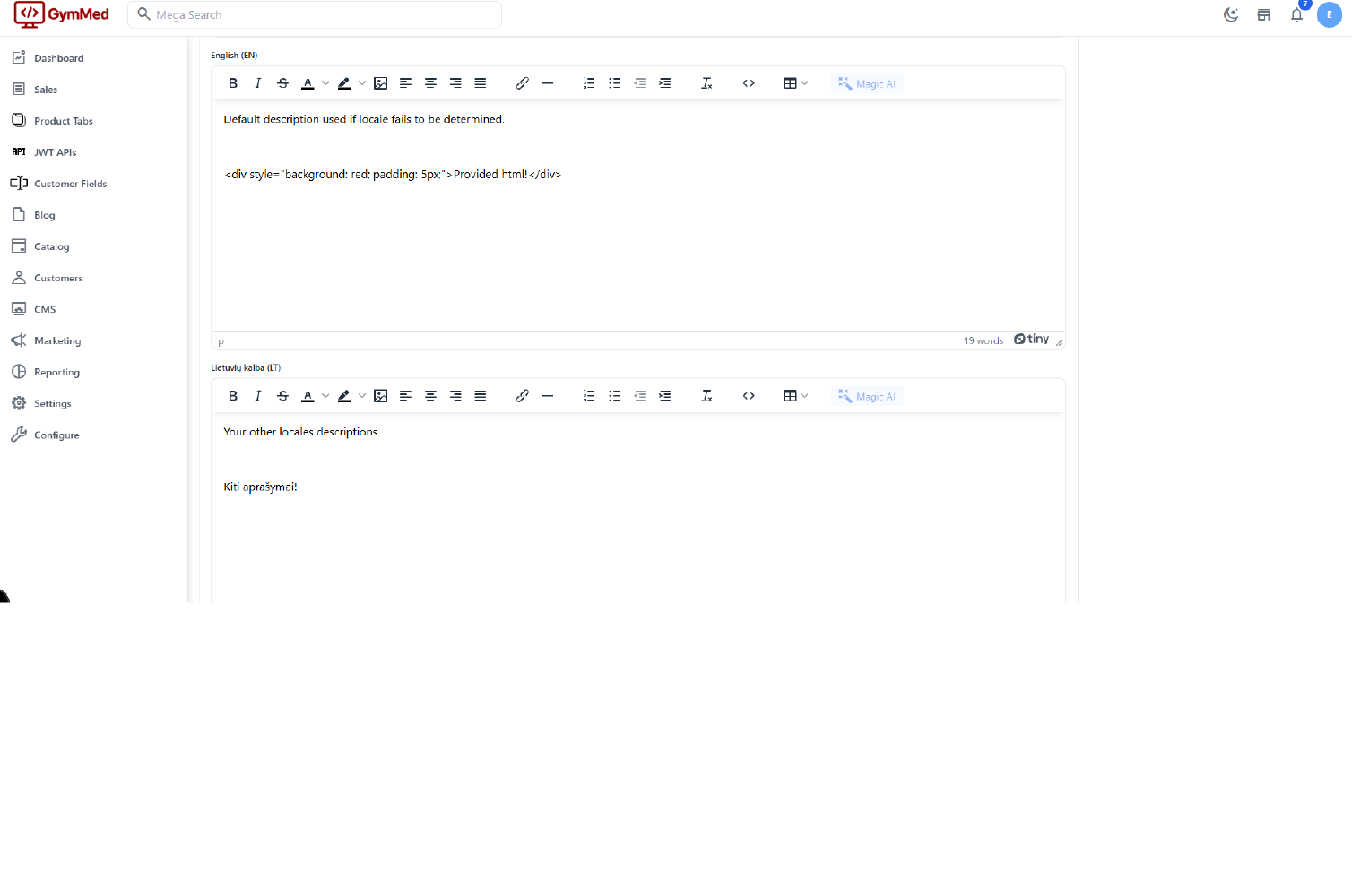Bagisto Product Tabs Extensions Slider Image 3