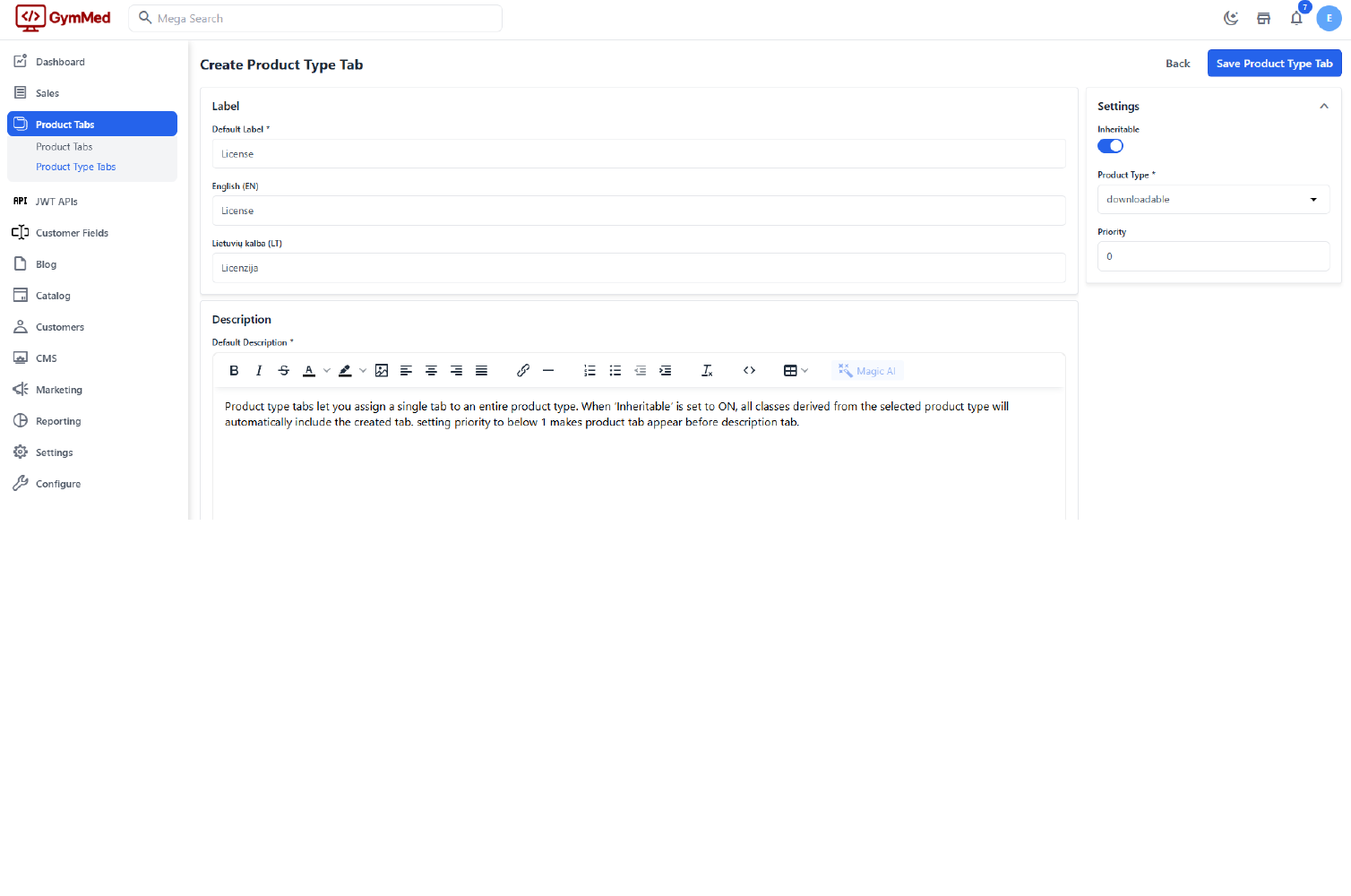 Bagisto Product Tabs Extensions Slider Image 6